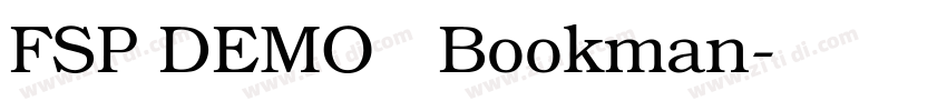 FSP DEMO   Bookman字体转换